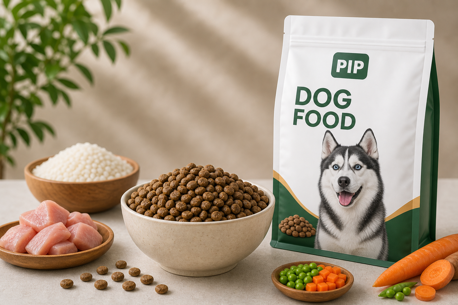Dog food product display